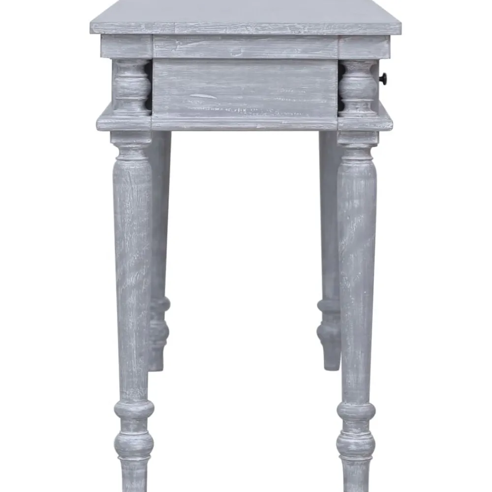 vidaXL Mobiliario De Oficina-Escritorio de madera maciza de caoba 115x50x78 cm