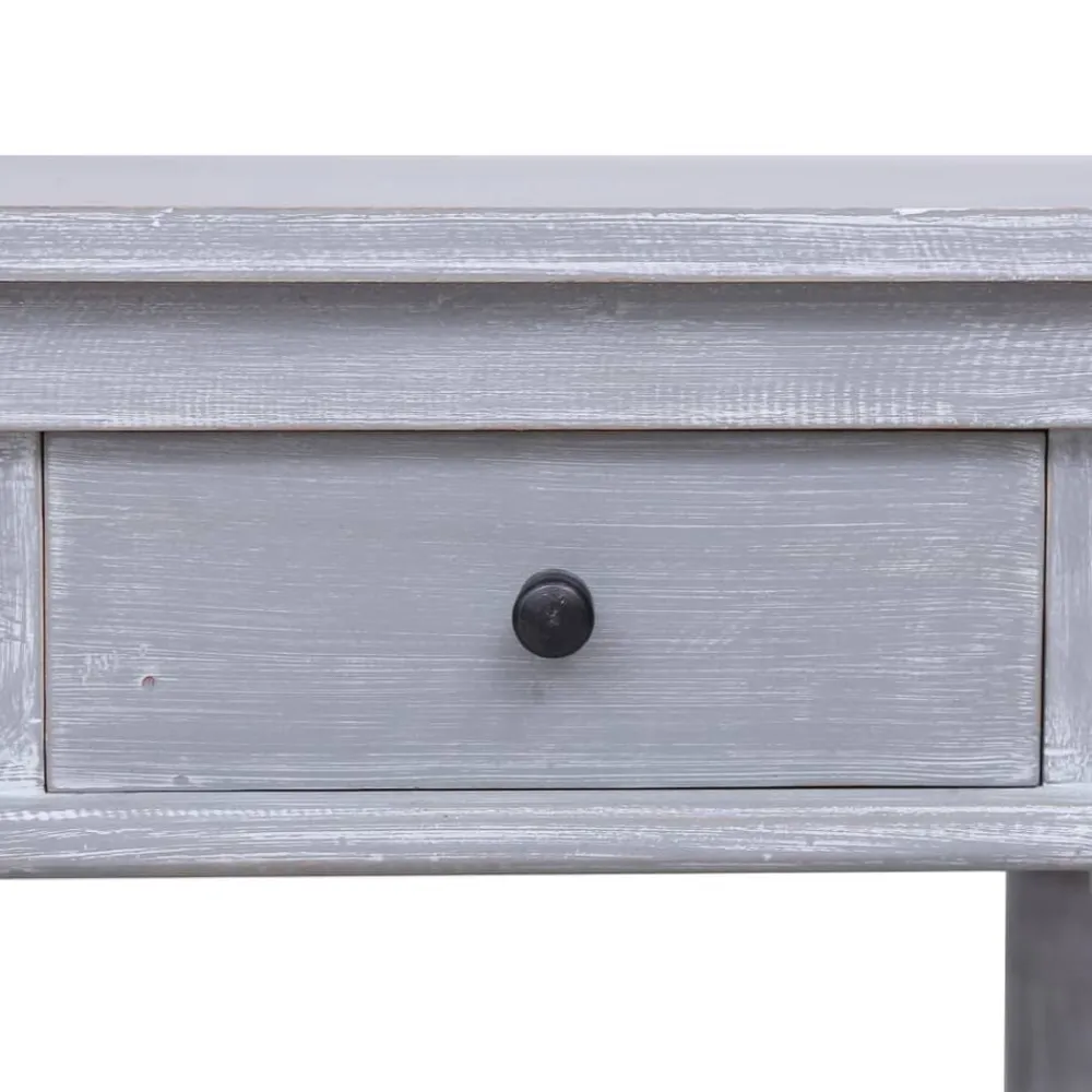 vidaXL Mobiliario De Oficina-Escritorio de madera maciza de caoba 115x50x78 cm