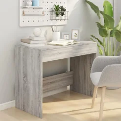 vidaXL Mobiliario De Oficina-Escritorio de madera de ingeniería 101x50x76,5 cm
