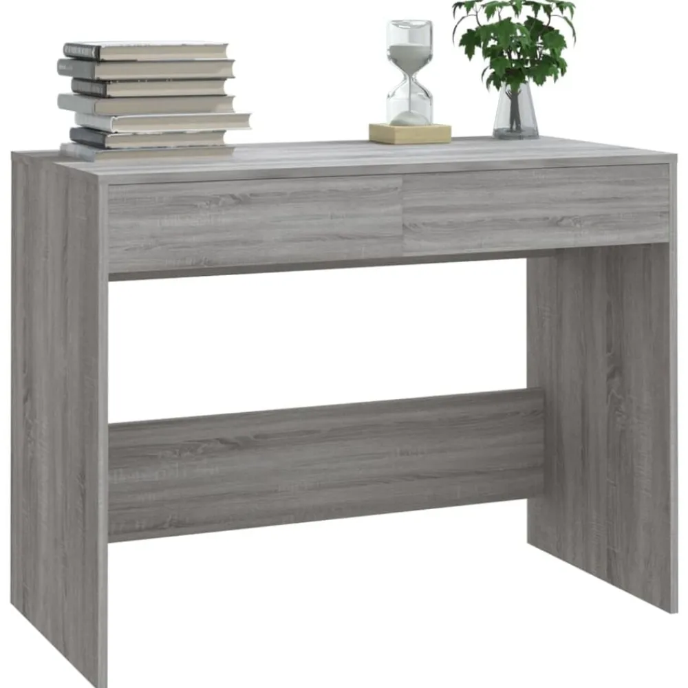vidaXL Mobiliario De Oficina-Escritorio de madera de ingeniería 101x50x76,5 cm