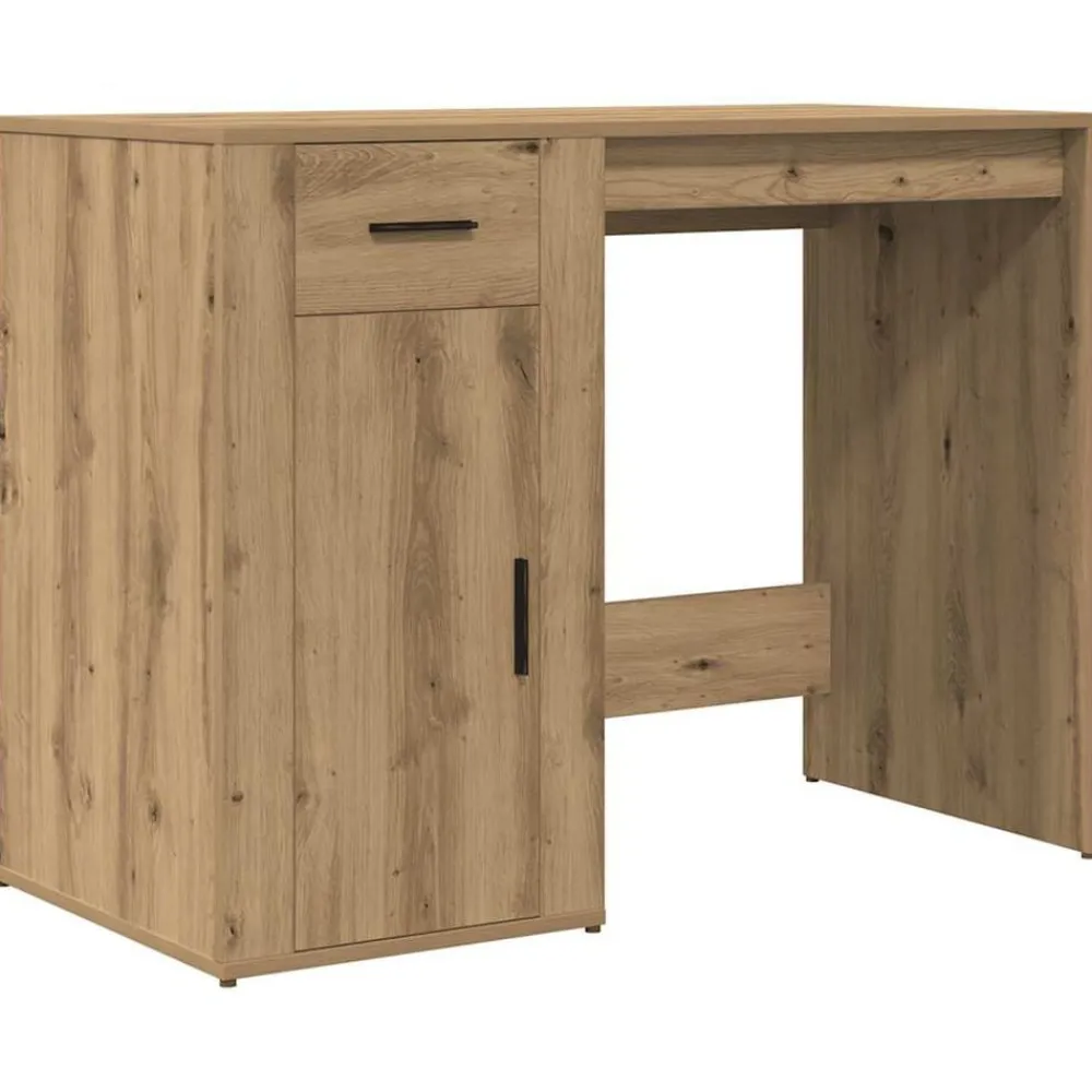 vidaXL Escritorio de madera de ingeniería 100x49x75 cm Roble artisan Online