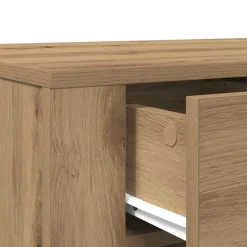 vidaXL Escritorio de madera de ingeniería 100x49x75 cm Roble artisan Online