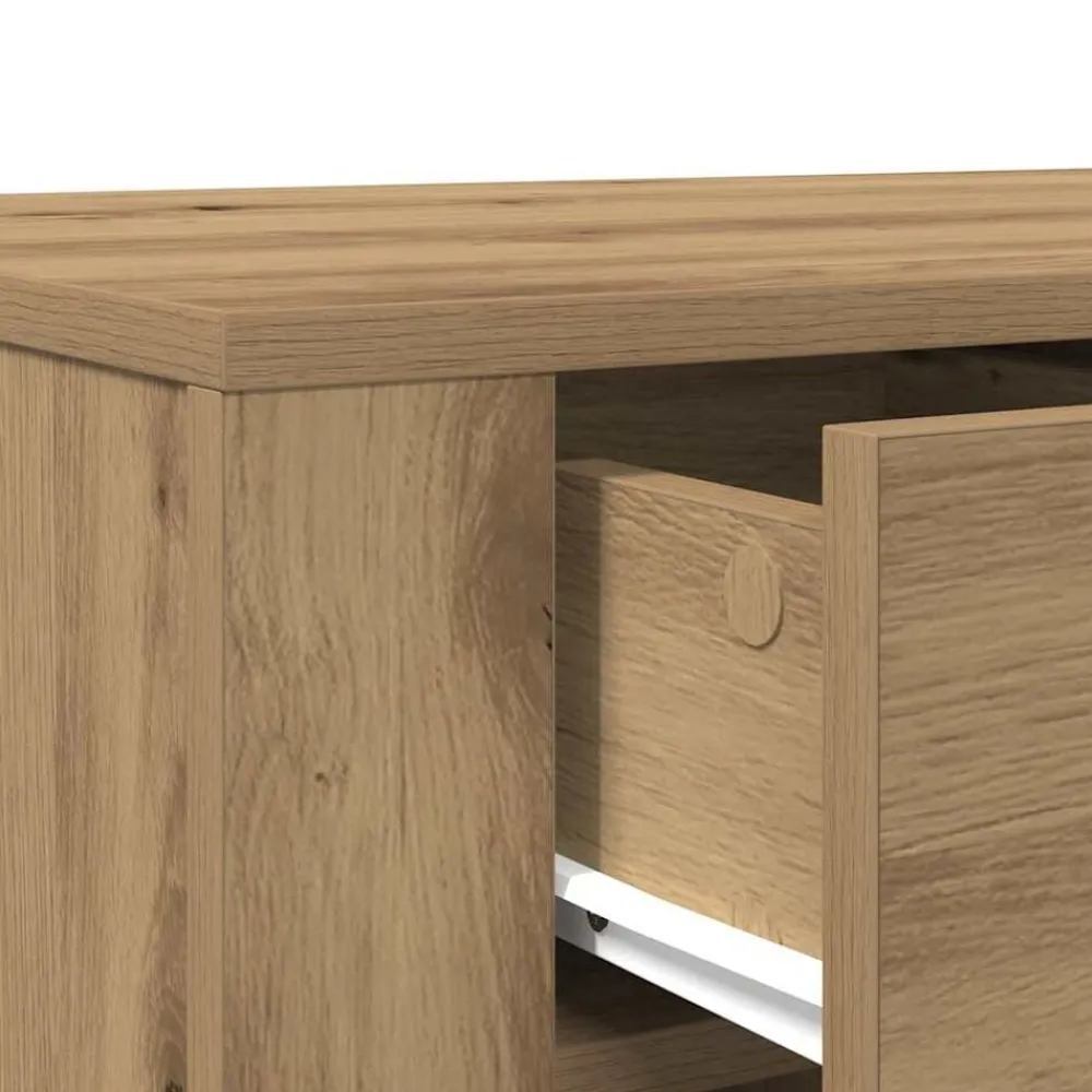 vidaXL Escritorio de madera de ingeniería 100x49x75 cm Roble artisan Online