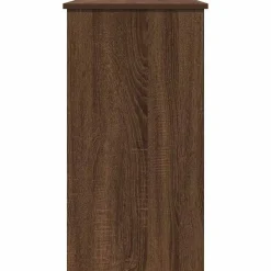 vidaXL Mobiliario De Oficina-Escritorio de madera de ingeniería roble marrón 80x40x75 cm
