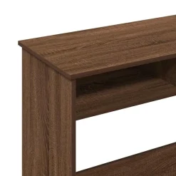 vidaXL Mobiliario De Oficina-Escritorio de madera de ingeniería roble marrón 80x40x75 cm