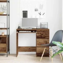 vidaXL Mobiliario De Oficina-Escritorio de madera contrachapada madera vieja 90x45x76 cm