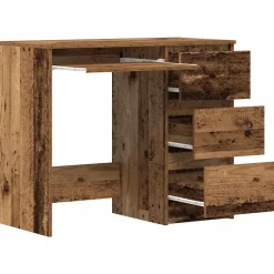vidaXL Mobiliario De Oficina-Escritorio de madera contrachapada madera vieja 90x45x76 cm