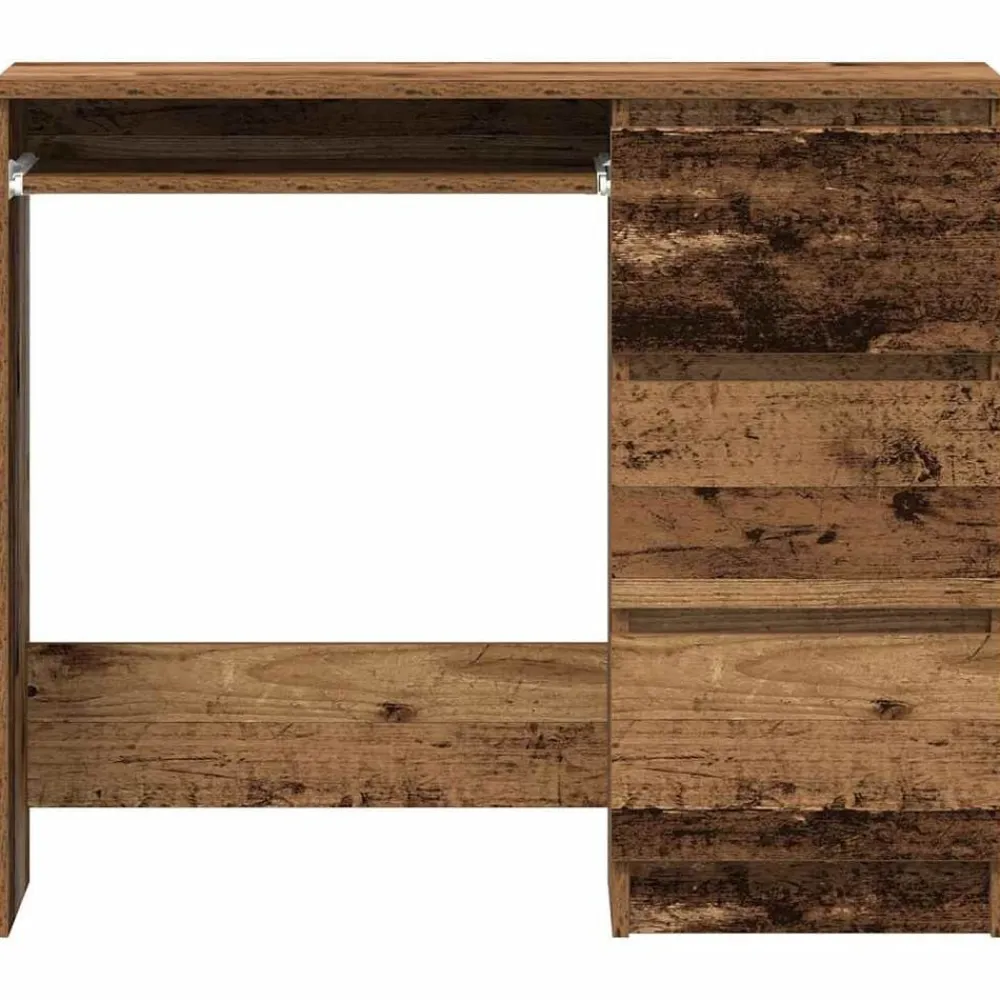 vidaXL Mobiliario De Oficina-Escritorio de madera contrachapada madera vieja 90x45x76 cm
