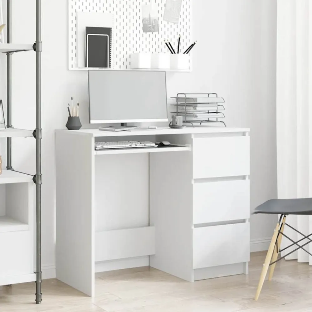 vidaXL Mobiliario De Oficina-Escritorio de madera contrachapada 90x45x76 cm