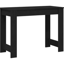 vidaXL Escritorio de madera contrachapada 100x45x75 cm Negro Sale