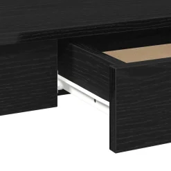 vidaXL Escritorio de madera contrachapada 100x45x75 cm Negro Sale