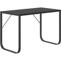 vidaXL Escritorio de ordenador madera de ingeniería 110x60x73 cm Negro Clearance