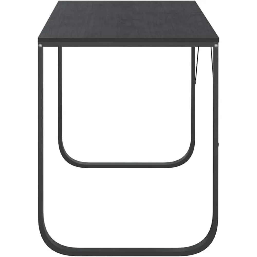 vidaXL Escritorio de ordenador madera de ingeniería 110x60x73 cm Negro Clearance