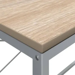 vidaXL Escritorio de ordenador madera de ingeniería blanco y roble Best
