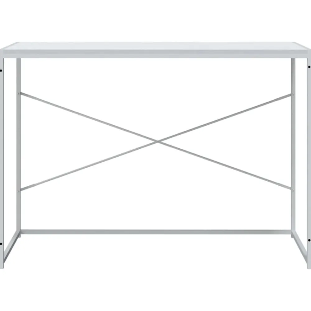 vidaXL Escritorio de ordenador madera ingeniería 110x60x70 cm Blanco Sale