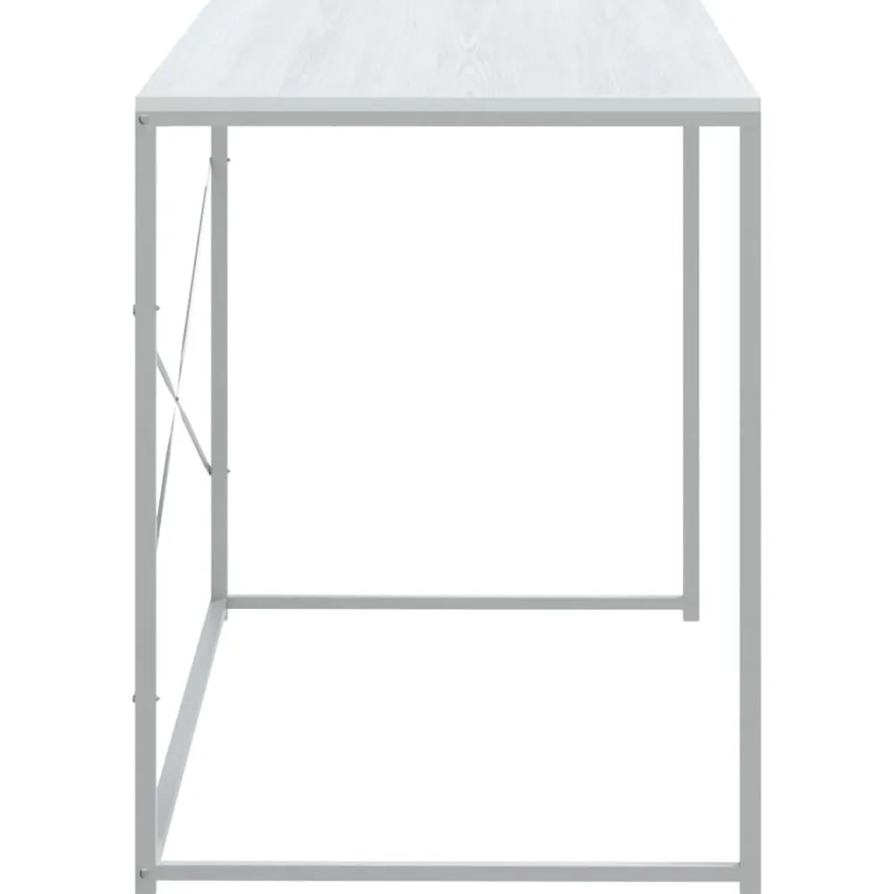 vidaXL Escritorio de ordenador madera ingeniería 110x60x70 cm Blanco Sale