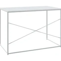 vidaXL Escritorio de ordenador madera ingeniería 110x60x70 cm Blanco Sale