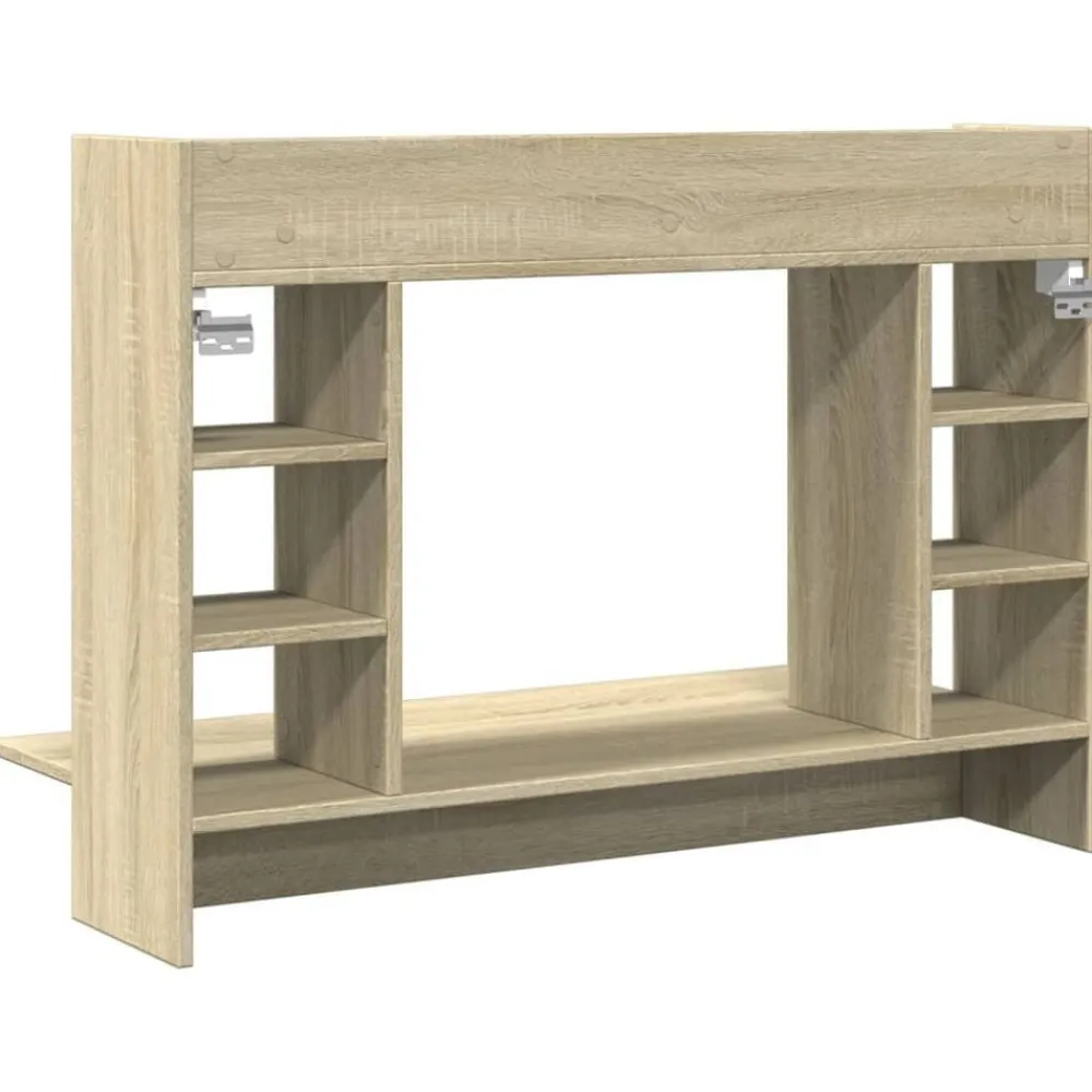 vidaXL Mobiliario De Oficina-Escritorio de pared madera ingeniería 105x48x75 cm