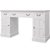 vidaXL Escritorio de pedestal doble blanco 140x48x80 cm New