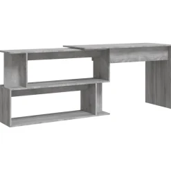 vidaXL Mobiliario De Oficina-Escritorio esquina madera contrachapada 200x50x76cm