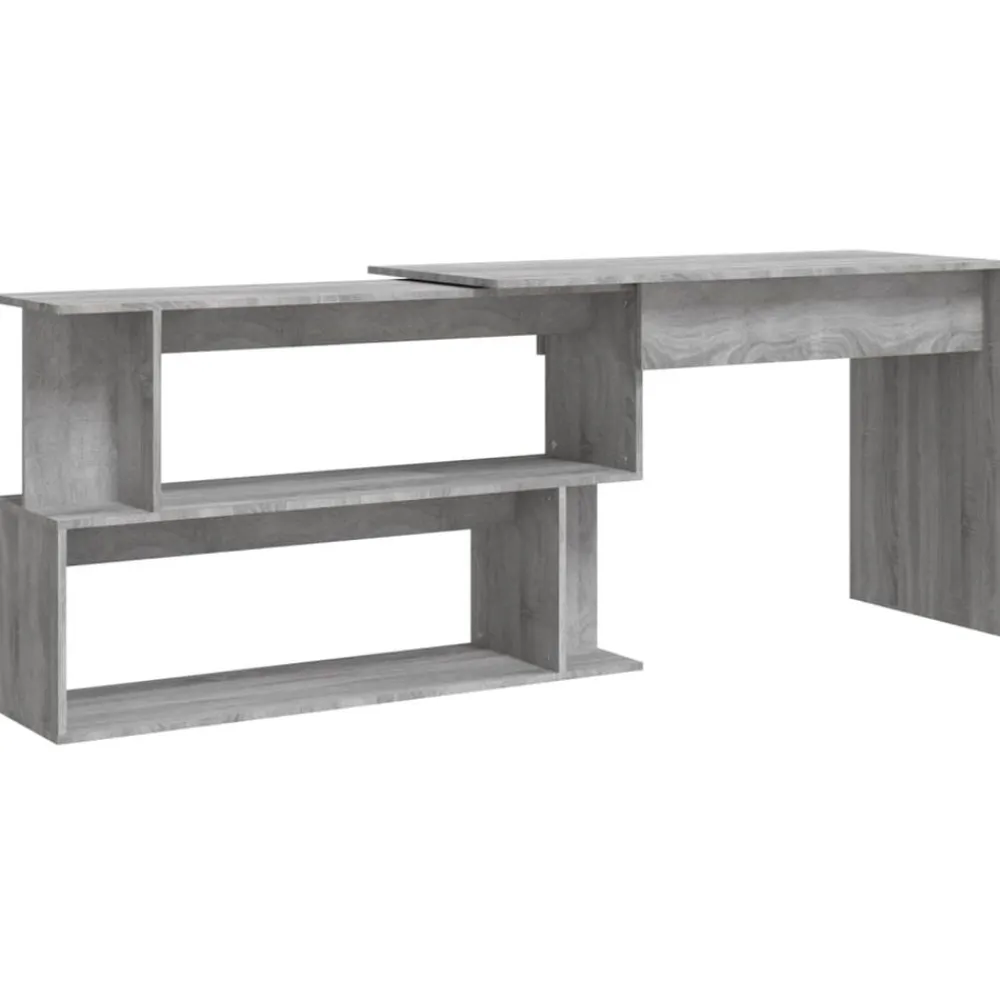 vidaXL Mobiliario De Oficina-Escritorio esquina madera contrachapada 200x50x76cm