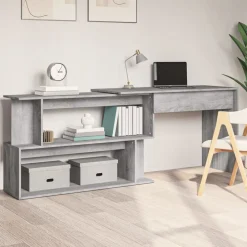 vidaXL Mobiliario De Oficina-Escritorio esquina madera contrachapada 200x50x76cm