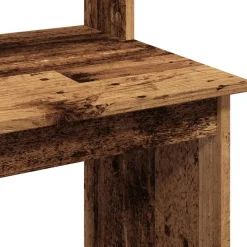 vidaXL Mobiliario De Oficina-Escritorio estantes madera ingeniería envejecida 102x45x148 cm