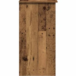vidaXL Escritorio estantes madera ingeniería envejecida 84x40x78 cm Madera antigua Clearance