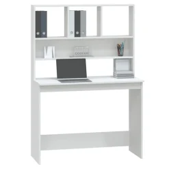 vidaXL Mobiliario De Oficina-Escritorio estantes madera contrachapada 102x45x148 cm