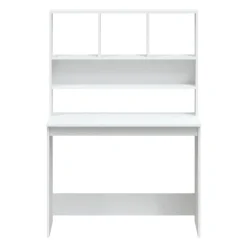 vidaXL Mobiliario De Oficina-Escritorio estantes madera contrachapada 102x45x148 cm