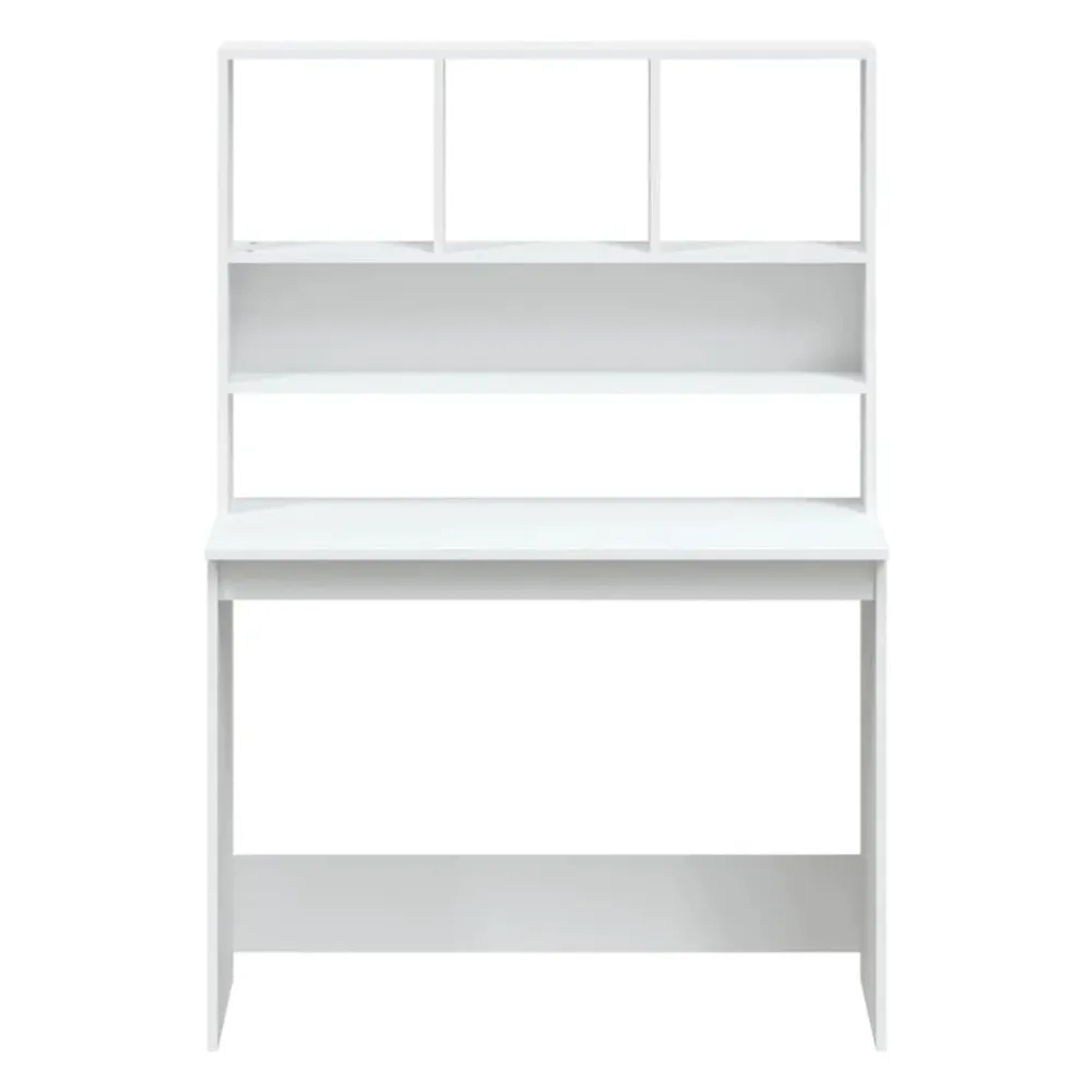 vidaXL Mobiliario De Oficina-Escritorio estantes madera contrachapada 102x45x148 cm