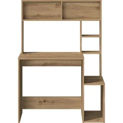 vidaXL Mobiliario De Oficina-Escritorio estantes madera roble artisian 100x45x140 cm