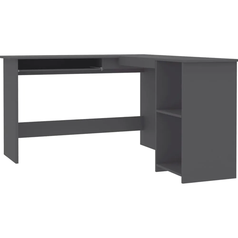 vidaXL Mobiliario De Oficina-Escritorio forma de L madera contrachapada 120x140x75 cm