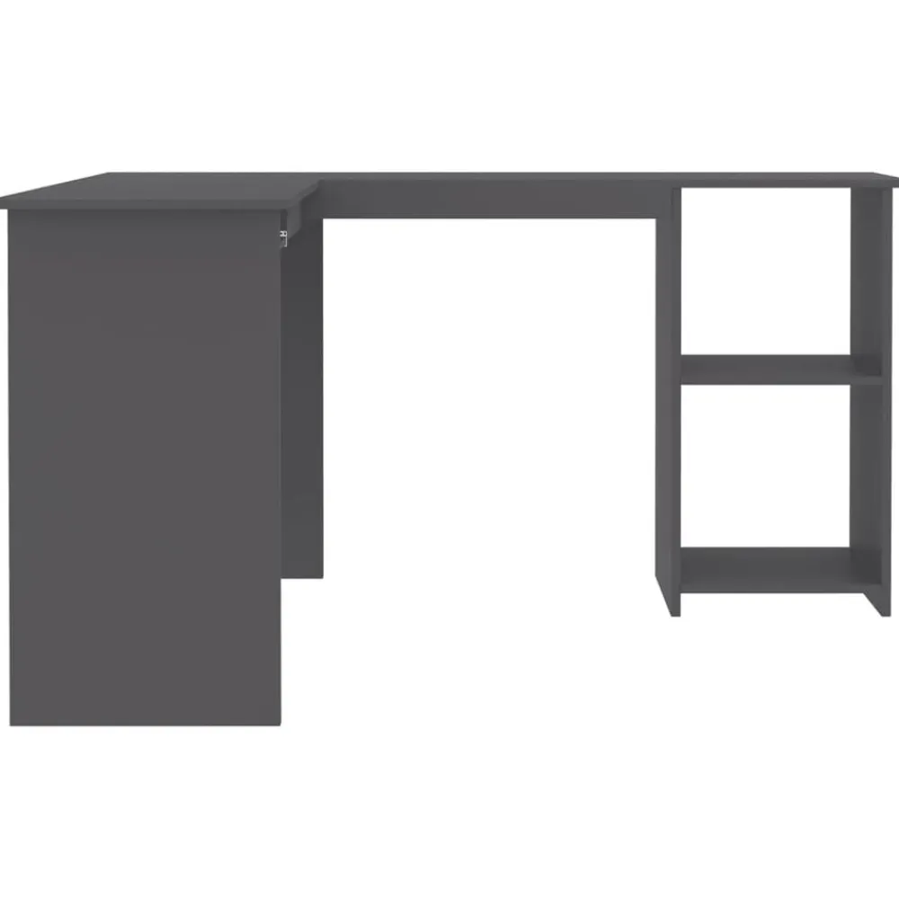 vidaXL Mobiliario De Oficina-Escritorio forma de L madera contrachapada 120x140x75 cm