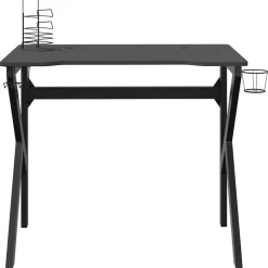 vidaXL Mobiliario De Oficina-Escritorio gaming con patas en forma de K 90x60x75 cm