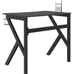 vidaXL Mobiliario De Oficina-Escritorio gaming con patas en forma de K 90x60x75 cm
