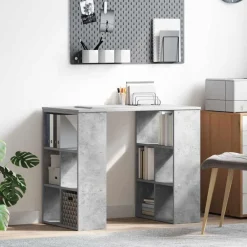 vidaXL Escritorio Gris Concreto 90 x 50 x 75 cm Madera de ingeniería Gris hormig&oacute;n Hot