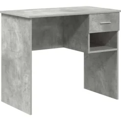 vidaXL Escritorio Gris Concreto 90 x 49 x 75 cm Madera de ingeniería Gris hormigón Clearance