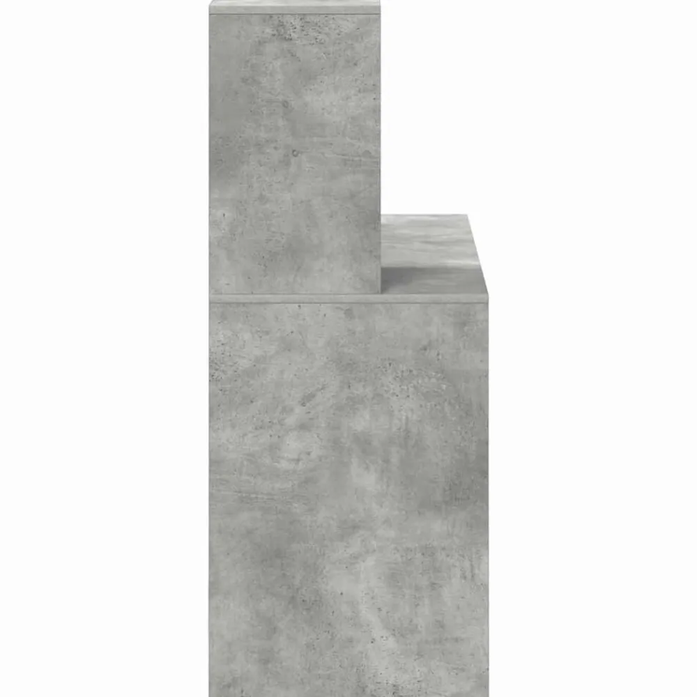vidaXL Mobiliario De Oficina-Escritorio Gris Concreto 102 x 50 x 124 cm Madera de ingeniería
