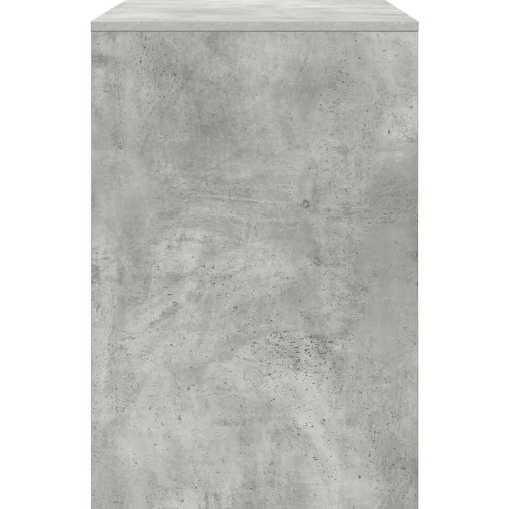 vidaXL Mobiliario De Oficina-Escritorio Gris Concreto 102 x 50 x 75 cm Madera de ingeniería