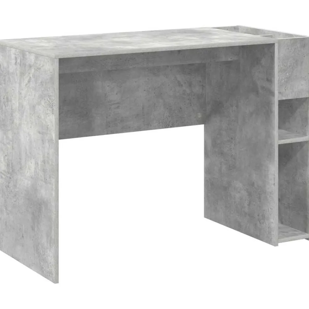 vidaXL Escritorio Gris Concreto 109 x 50 x 78 cm Madera de ingeniería Gris hormigón Outlet