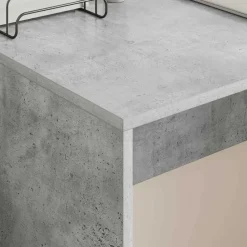 vidaXL Escritorio Gris Concreto 109 x 50 x 78 cm Madera de ingeniería Gris hormigón Outlet