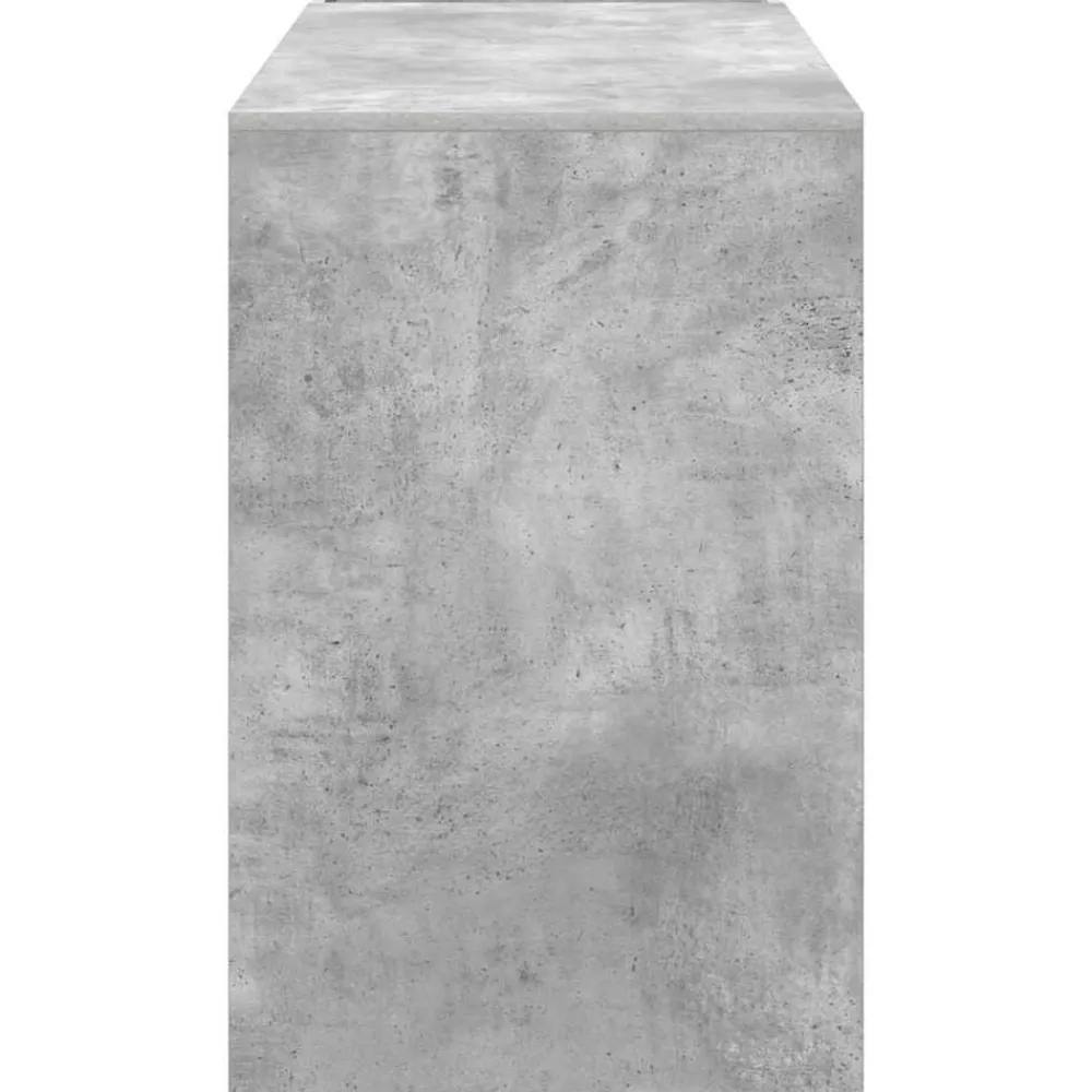 vidaXL Escritorio Gris Concreto 109 x 50 x 78 cm Madera de ingeniería Gris hormigón Outlet