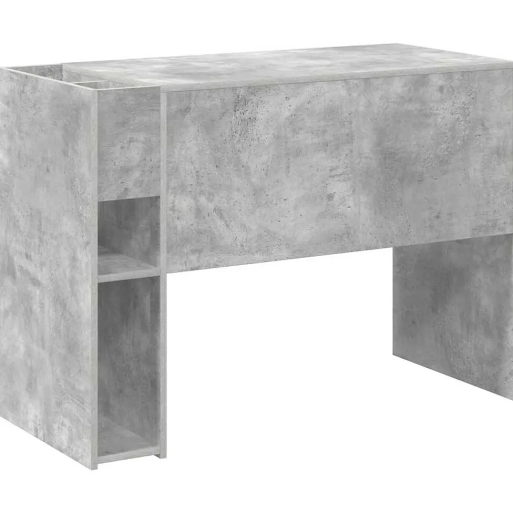 vidaXL Escritorio Gris Concreto 109 x 50 x 78 cm Madera de ingeniería Gris hormigón Outlet