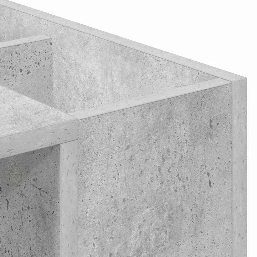 vidaXL Escritorio Gris Concreto 109 x 50 x 78 cm Madera de ingeniería Gris hormigón Outlet