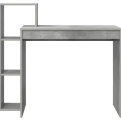 vidaXL Mobiliario De Oficina-Escritorio Gris Concreto 100 x 40 x 90 cm Madera de ingeniería