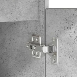 vidaXL Escritorio gris hormigón 86x49x76 cm madera de ingeniería Gris hormigón Discount