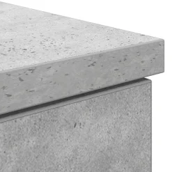 vidaXL Escritorio gris hormigón 86x49x76 cm madera de ingeniería Gris hormigón Discount