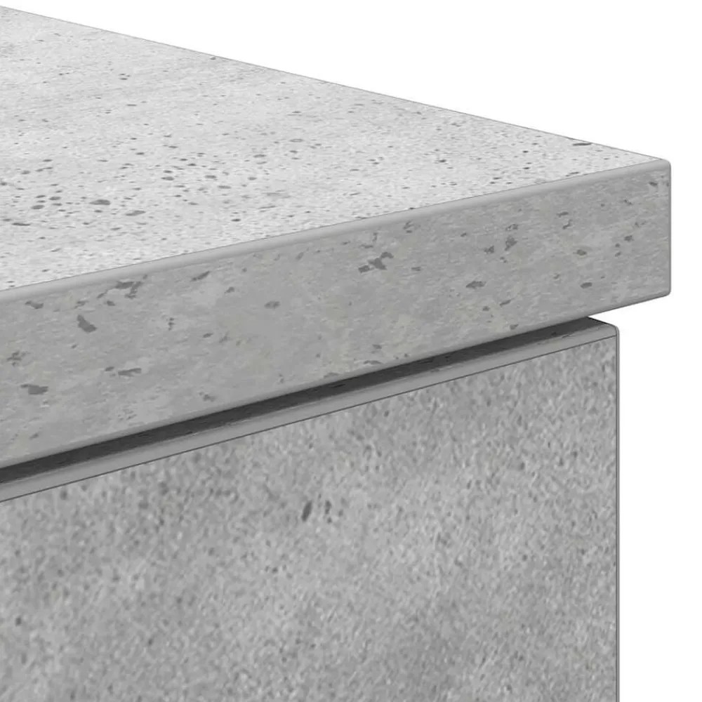 vidaXL Escritorio gris hormigón 86x49x76 cm madera de ingeniería Gris hormigón Discount