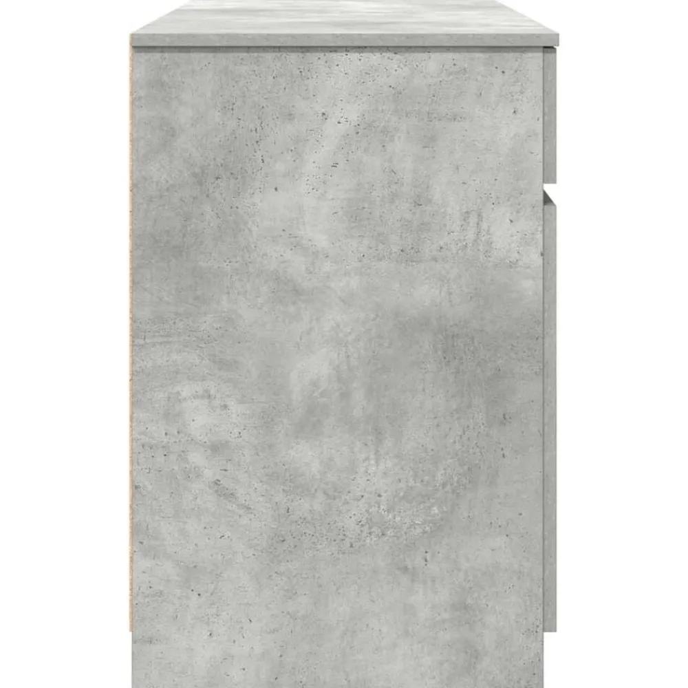 vidaXL Escritorio Gris hormigón 140 x 49 x 76 cm Madera contrachapada Gris hormigón Hot